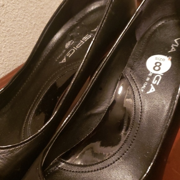 Vintage via Spiga leather heels pumps Italy 8 - Picture 3 of 5